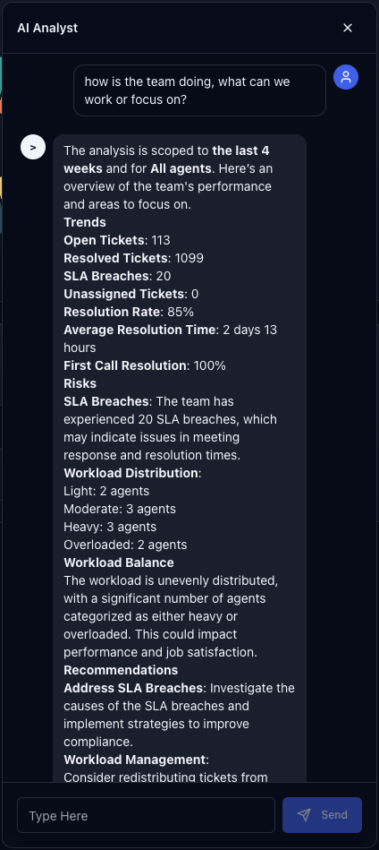 IT Ticketing Dashboard - Settings